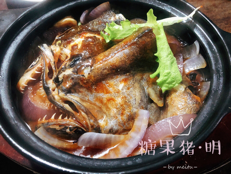 港式生啫之砂锅鱼头煲的做法