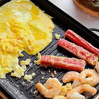 #金龙鱼橄调-橄想橄做#露营美食-鲜虾蟹柳蛋烧的做法图解4