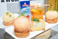 整颗蜜桃乌龙挞 法式小甜品#2022烘焙料理大赛烘焙组复赛#的做法