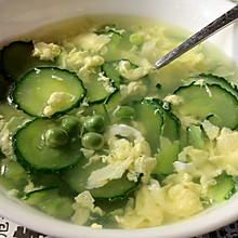 黄瓜鸡蛋豌豆汤