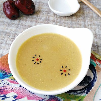 红枣枸杞小米糊