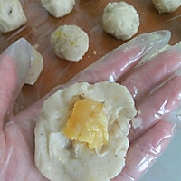 奶香蛋黄酥（改良饼皮）的做法图解4