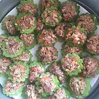 苦瓜酿肉的做法图解4