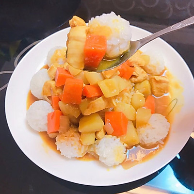 超简单美味咖喱鸡肉饭