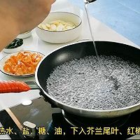 铁棍山药炒凤尾虾球的做法图解7