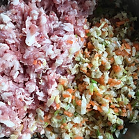 猪肉白菜红萝卜饺子的做法图解2