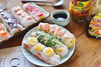 油醋汁蔬菜春卷