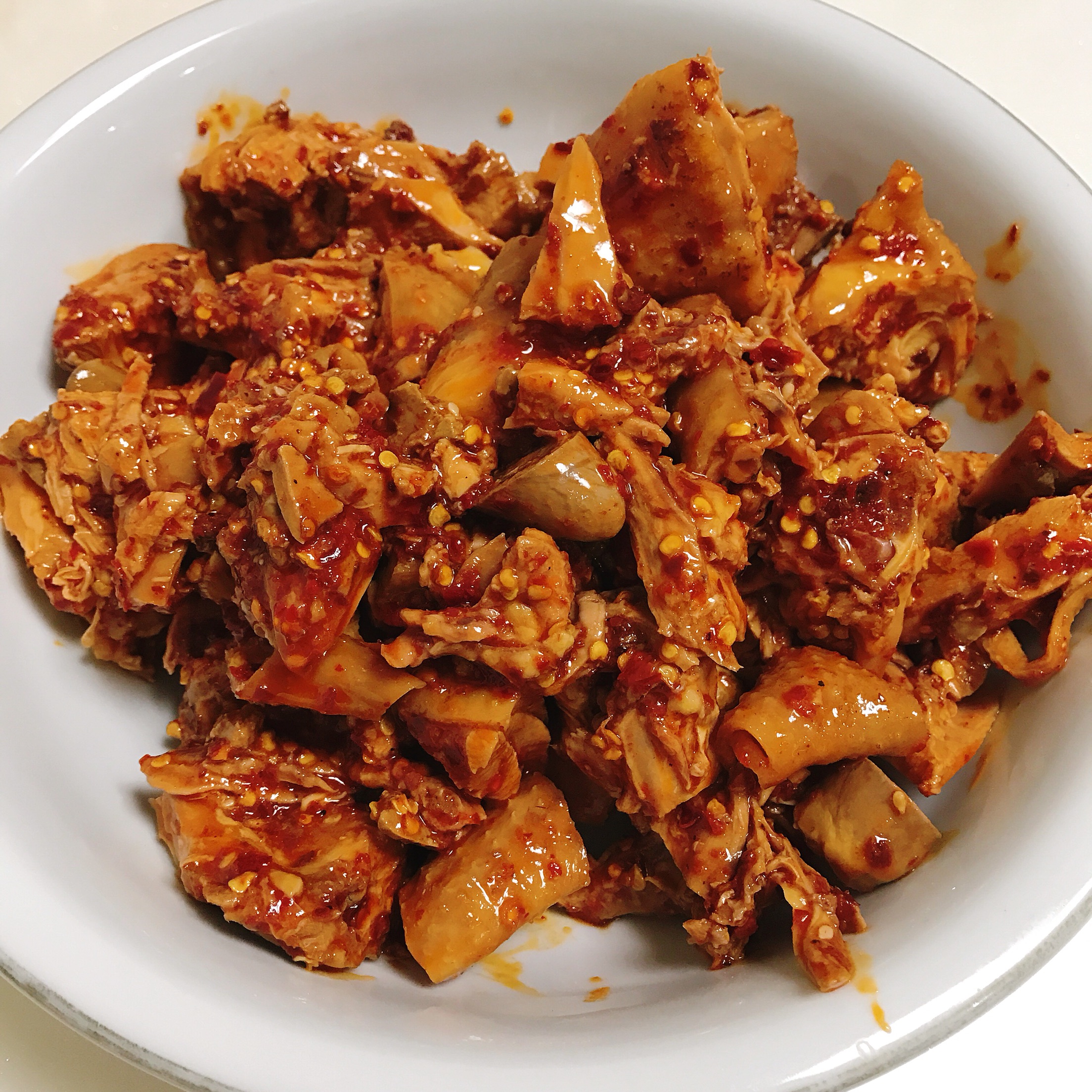 Spicy chicken with pepper