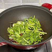 茼蒿炒豆芽的做法图解3