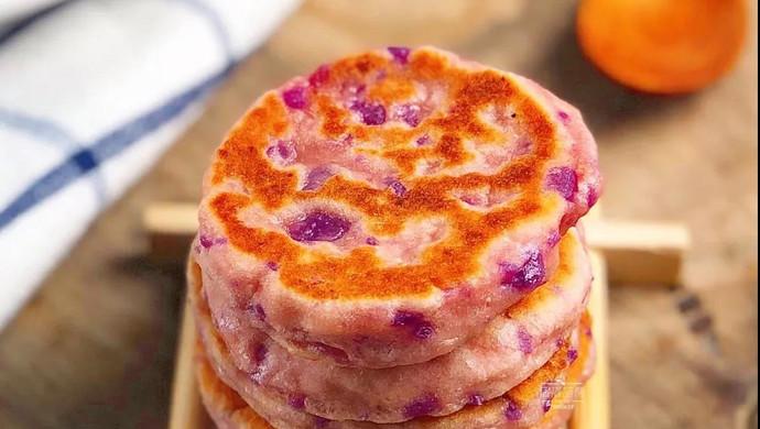紫色山药饼