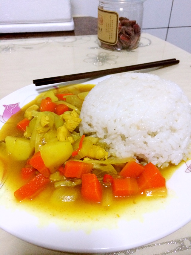 咖喱鸡肉饭的做法图解4
