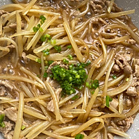 #晒出你的中秋团圆饭#土豆丝炒肉丝的做法图解9