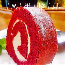 香蕉红丝绒蛋糕卷