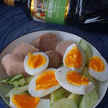 #珍选捞汁 健康轻食季#夏日爽口—黄瓜鸡蛋沙拉