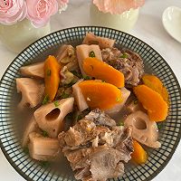 #晒出你的中秋团圆饭#莲藕胡萝卜板栗排骨汤的做法图解10