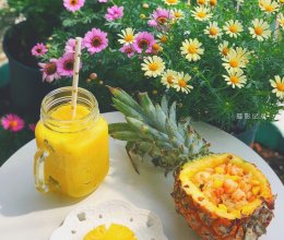 虾仁菠萝炒饭的做法