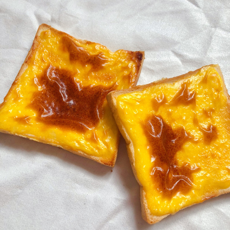懒人版岩烧乳酪片快速消耗吐司片奶酪的做法