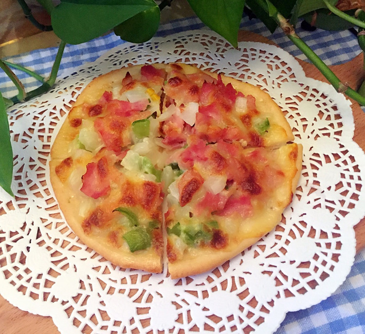 培根蔬菜披萨的做法