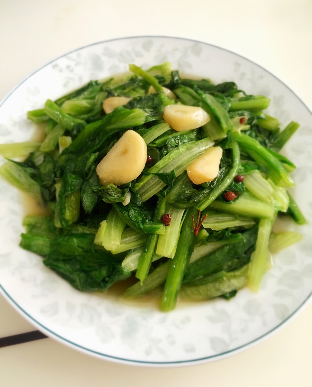 清炒油麦菜的做法图解5