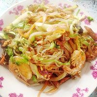 海鲜炒粉（面）的做法图解7