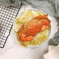 #肉食者联盟#娃娃菜蒸螃蟹的做法图解9