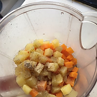 肉沫胡萝卜土豆泥的做法图解3