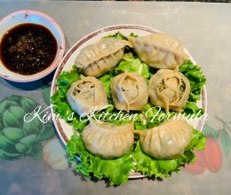 月芽，麦穗，鸳鸯素馅蒸饺的做法