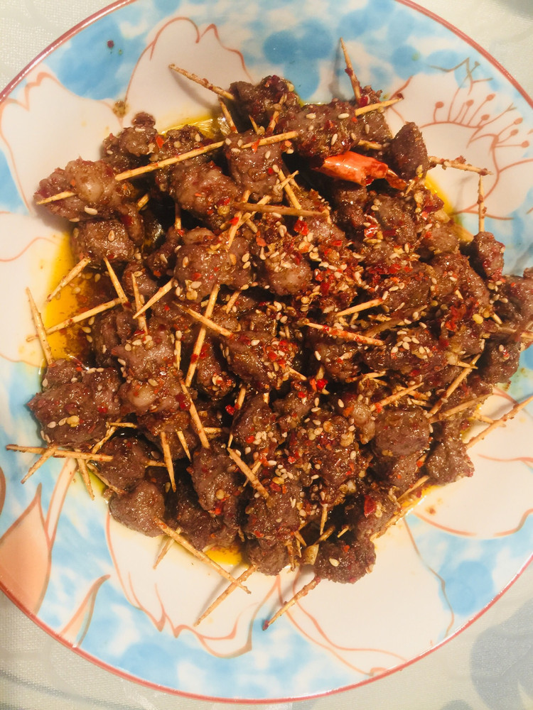 牙签牛肉的做法