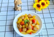 #橄想橄做，就是中国味#肉丸烧土豆的做法