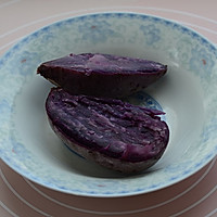芝士焗紫薯#美的智烤大师烤箱#的做法图解1