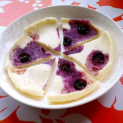 蓝莓酸奶蛋白饼（微波炉版）