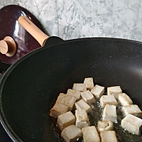 姬松茸豆腐#太太乐鲜鸡汁蒸鸡原汤#的做法图解5