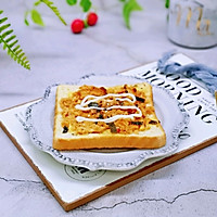 #精品菜谱挑战赛#沙拉海苔肉丝吐司披萨的做法图解9