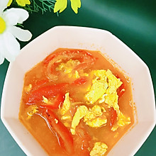 #夏至日，大口吃面#全世界都流行的番茄鸡蛋汤