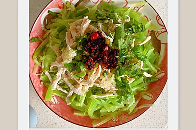 莴笋手撕鸡