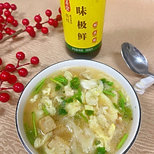 #万物皆可搭#豆腐鸡蛋疙瘩汤