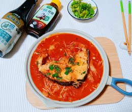 #轻食季怎么吃#番茄魔芋烩北极鳕的做法