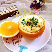 #憋在家里吃什么#香橙蒸蛋的做法图解9