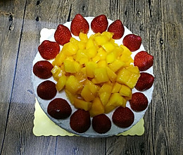 草莓芒果蛋糕的做法