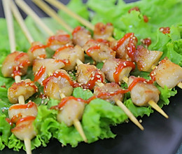 平底锅鸡肉串 宝宝辅食食谱的做法