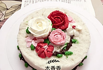 韩式米蛋糕裱花的做法