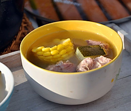 玉米冬瓜龙骨汤的做法