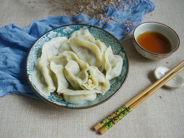 虾仁三鲜饺子