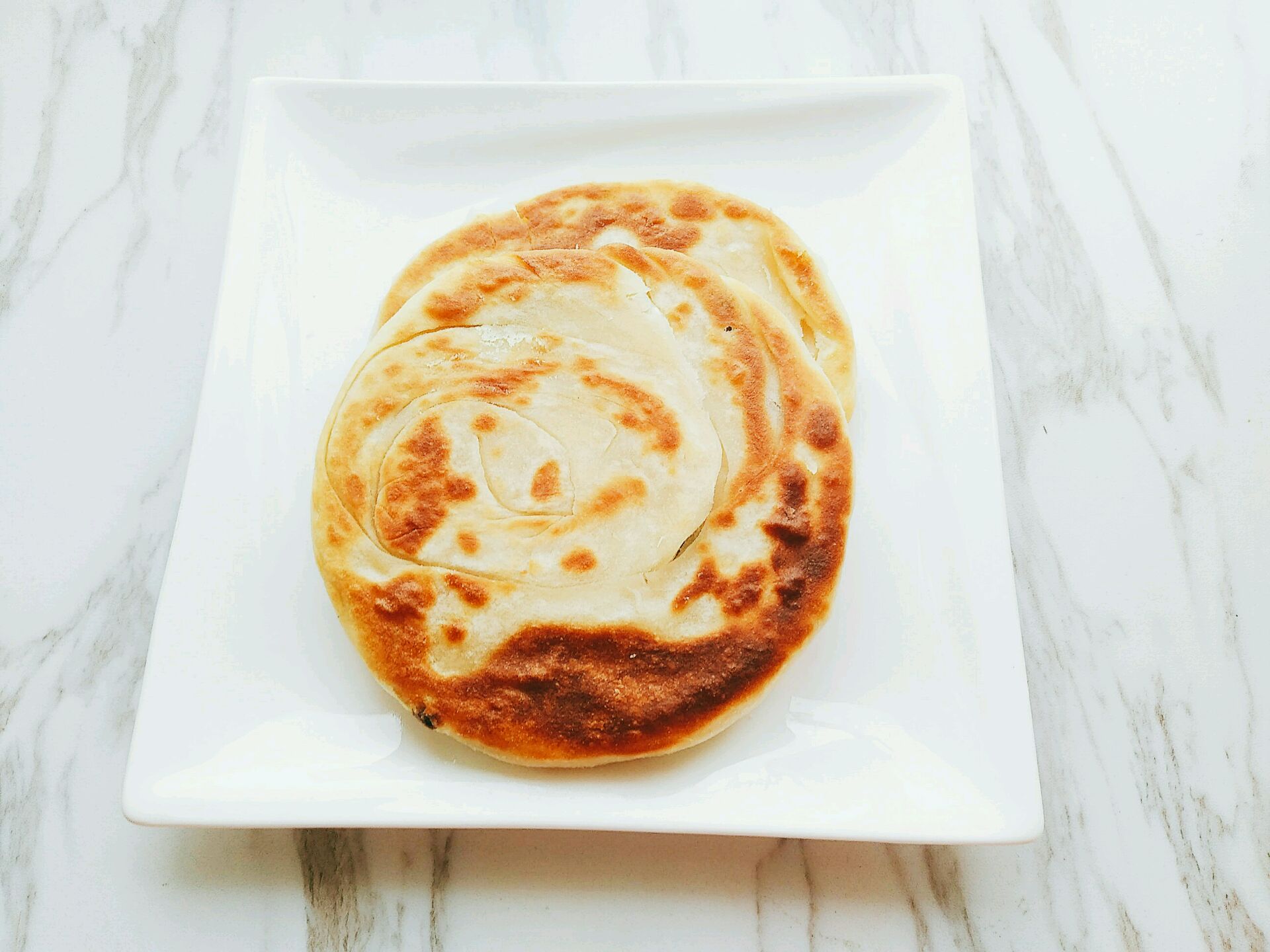 Pan fried scallion cake