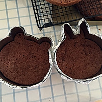 布朗熊&可妮兔（巧克力&酸奶慕斯蛋糕）的做法图解7