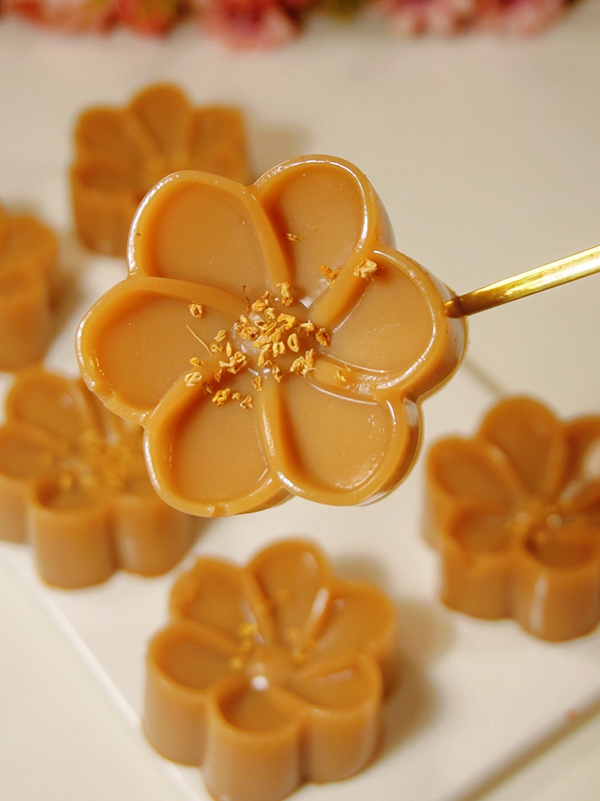 焦糖奶茶马蹄糕，可以嚼着吃的奶茶花！