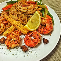 黑椒柠香南美虾炒意面的做法图解24
