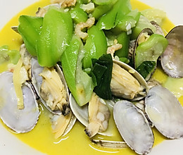 丝瓜花蛤虾米三鲜烩～初夏的神“鲜”好味的做法