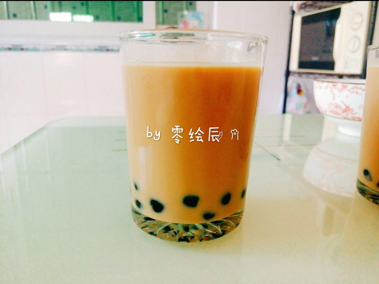 自制珍珠奶茶「简易版」的做法