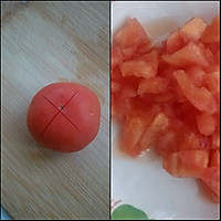 大喜大牛肉粉试用之✘西红柿炒蛋盖饭的做法图解2